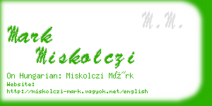 mark miskolczi business card